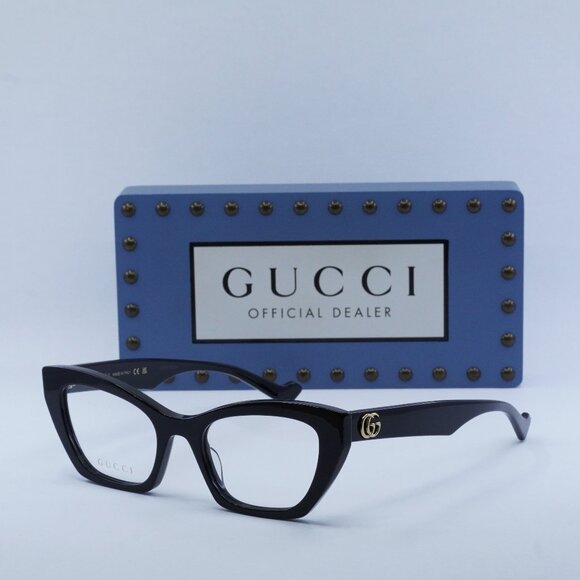 Final Price! Gucci GG1334O 001 Black Eyeglasses - Picture 1 of 10